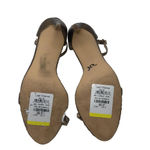 ZARA Sandals Gold Snakeskin Photo 8