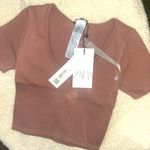 ZARA NWT  LIMITLESS CONTOUR COLLECTION RIBBED BABY T Photo 0