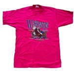 Fruit of the Loom Vintage 90s Unisex Washington D.C. Pink T shirt White House Eagle America USA L Photo 0