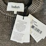 Ba&sh ‎ Keane Lace-Up Cuff Wool & Cotton Sweater, Tan, Size Small, DESIGNER, NWT Photo 1