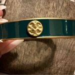 Tory Burch NWT Authentic Green Enamel Logo 7mm Bracelet with Dustbag Photo 2