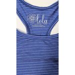 Lola Tank Top Blue Striped Racerback Active Athletic Running Training Women's S Photo 2
