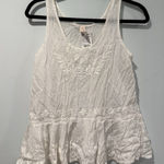 Raga NEW Anthropologie Tank Top Womens Small 100% Cotton Embroidered Sheer Cottage Photo 0