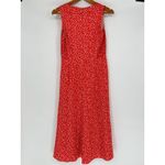 Rebecca Taylor Malia Silk Blend Dress Womens 4 Floral Midi Twist Front Feminine Photo 5