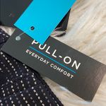 Attyre Black Ankle Pants with White Stripes Pull on size 12 inseam 28” brand ne Photo 7