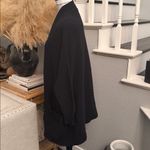 Free People  Slouchy Front Pockets Ottoman Open Knit Black Cardigan Size Small Photo 5