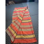 Vintage Polo Jeans Ralph Lauren Western Aztec Long Wrap Skirt Cotton WOmens 12 Orange Photo 2