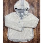 Anthropologie Akemi + Kin Women’s Faux Fur Hooded Pullover size SMALL White Photo 0