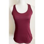 Athleta  • Burgundy Wine Mesh Workout Tank Top Photo 0
