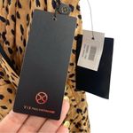 Vix Women’s M Lassi Lyssa Crossover Mini Dress Cheetah Animal Print Mobwife New Brown Size M Photo 3
