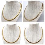 Sterling Silver reversible omega necklace, made in Italy - NWOT Photo 2