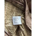 Michael Kors TRUFFLE BROWN QUILTED FAUX FUR COLLARED JACKET Sz M Photo 6
