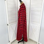 Woolrich Vintage Buffalo Check Flannel Nightshirt Red Black Small Maxi Photo 1
