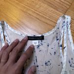 Eileen Fisher Silk Speckled Splatter Scoop Neck Tank Top Pocket Preppy Sz M Photo 4