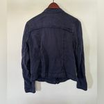 Liverpool  Medium Women's Merie Tencel Cargo Jacket Navy‎ Blue Zip Up Photo 6
