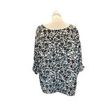 Well Worn  women's size XXL white and black floral blouse 3/4 sleeve, new no tag Photo 2