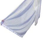 White House | Black Market  Sparkly White Sheer Open Cardigan Asymmetrical Photo 1