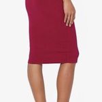 Bozzolo Red stretch pencil skirt Photo 2