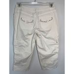 White House | Black Market  19" Inseam White Cargo Capri Pant Photo 3