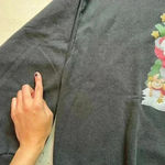 None Vintage Black HoHoHo Santa Sweatshirt Air Waves Inc. By Joan Elliott Size 2XL Photo 4