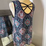 Agenda Blue Medallion Print Tank Top Size M Photo 4