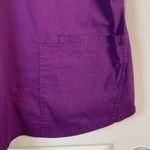 Scrubstar  Purple Three-Pocket Scrub Top Hospital Medical Nurse Large EUC #2851 Photo 2