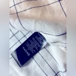 NWT Maeve Plaid Long Linen Vest Size 12 Ivory Black Anthropologie Photo 5