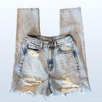 American Eagle Highest Rise Mom Jean Distressed, Women’s Size 0 Regular Photo 4