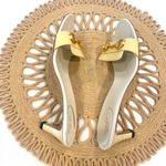 Gucci Ivory Leather Slide Sandals Horse Bit Metal Detail Women 9B Photo 12