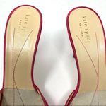 Kate Spade fuchsia pink satin high heel slides, size 8.5 made in Italy, NWOT Photo 8