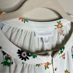 Charter Club  Womens Size M Floral Print Long Sleeve Stretch Liquid Knit‎ Photo 2