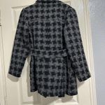 Houndstooth Charles Gray London Women's Belted Black/Gray  Coat Sz L Large Jacket Photo 1