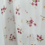 Zenobia  Cream Floral Short Sleeve Blouse size 2X NWT Semi-sheer Summer Top Photo 6