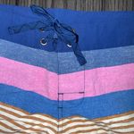 Patagonia Wavefarer 5 Inch Boardshorts Swim Shorts Blue Pink Fitz Stripe Size 8 Photo 3