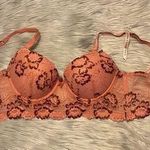 Daisy Fuentes  Pink Floral Lace Push Up Bra Photo 0