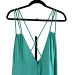 ZARA  Strappy Midi Dress Sz L Teal Beach Beachy Boho Summer Vacation Sundress‎ Photo 1