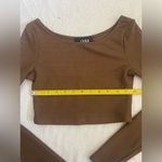 Cider NWOT Set Solid Knitted Ribbed Crop Top Long-Sleeve and Wide Leg Pants Photo 13