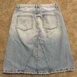 Marc Jacobs Women’s Marc by Distressed Icon Denim Skirt Cloud Blue Size 30 Photo 6