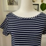 Jigsaw Blue White Stripe Boat Neck Dress S Photo 2