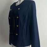 Chico's Military Long Sleeve Jacket in Deep Navy, Size 3 (16/18), Retail $149 Photo 2