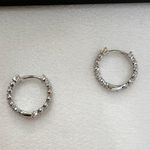 14mm Small Silver Hoop Earrings for Women Photo 2