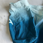 Athleta Tote Bag Large Gym Travel Blue Ombre Cotton Photo 4