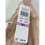 Wacoal Lovely Lace Nude Bra Size 36D Sexy Underwire Sheer Mesh Adjustable 85188 Photo 3