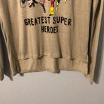 DC Comics NEW Justice League Long Sleeve Grey Top size S Photo 2