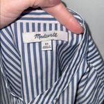 Madewell  Bell Sleeve Button Down Blue Striped Shirt Women's XS Photo 1