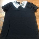 Maison Jules Black shirt with peter pan collar Photo 1