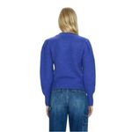 Pistola  Collette Puff Sleeve Alpaca Blend Crewneck Sweater Periwinkle Size M Photo 1