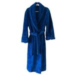 70s VTG Montgomery Ward Electric Blue Plush Shag Robe Cozy Retro Unisex Size undefined Photo 3