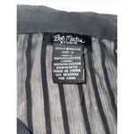 Bob Mackie  Womens Tank Top S Basic Black Wearable‎ Art Sheer V-Neck Pullover Photo 1