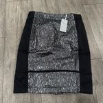 Lucy Paris  Elegant Black and Silver Skirt Photo 0